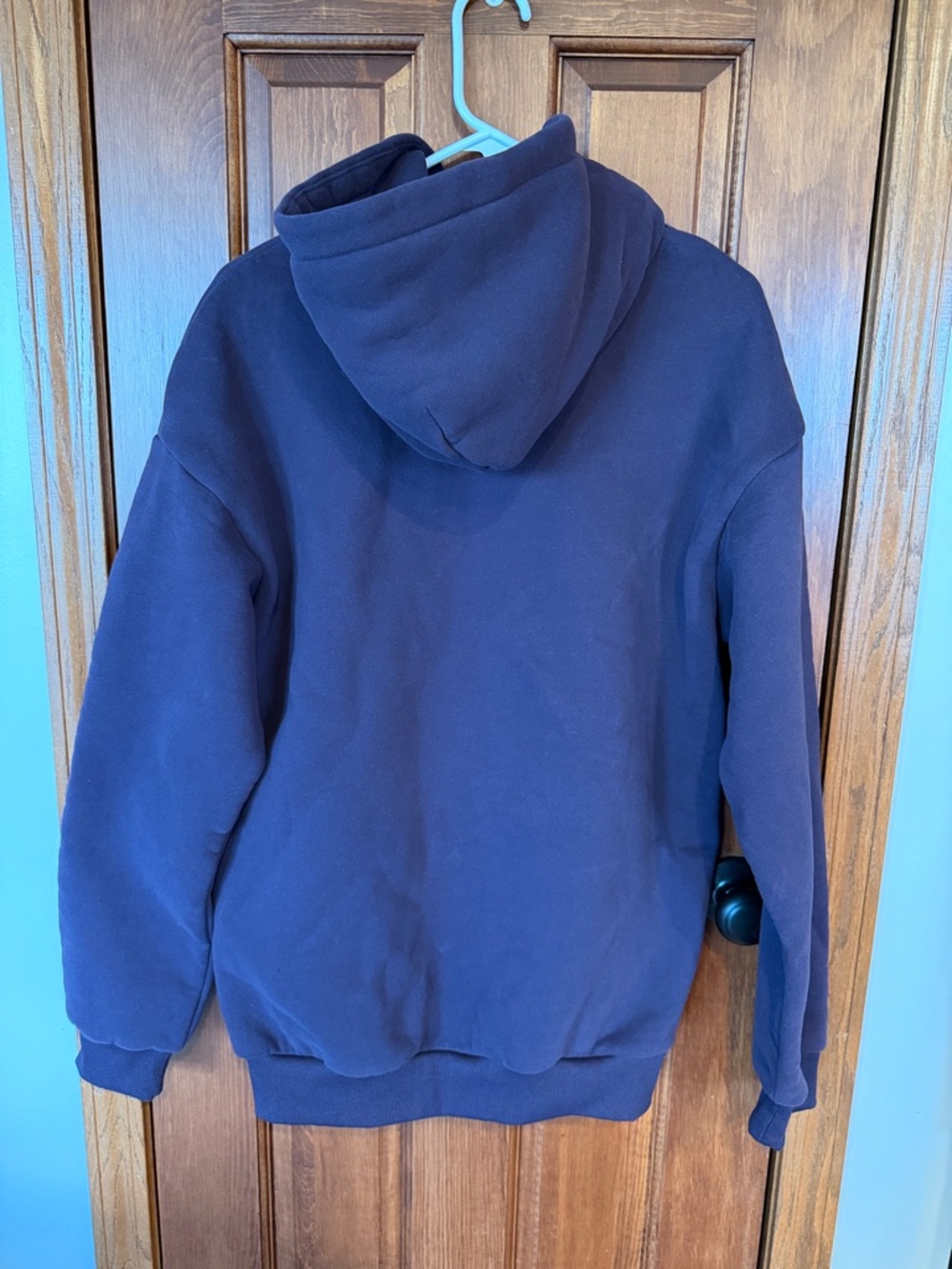 Comfrt Embroidered Deep Purple Hoodie - Picture 5 of 5